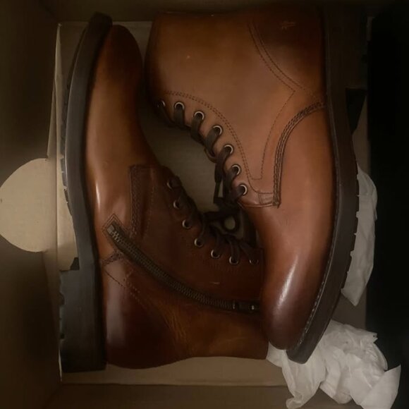 Frye Bowery Lace Up Boots Mens Size 8 Brand New - Picture 4 of 6